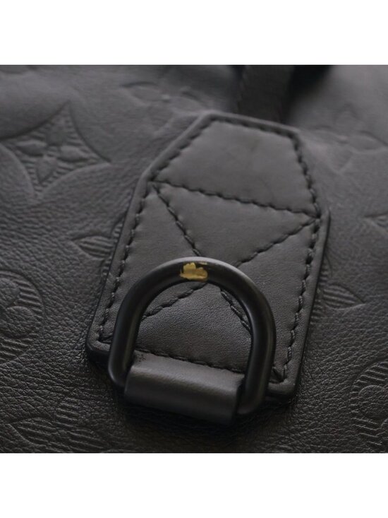 Louis Vuitton Monogram Shadow Discovery Backpack Black Leather